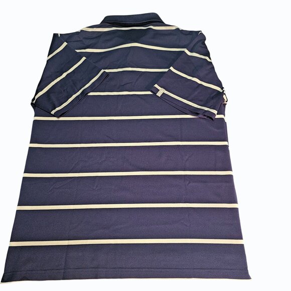 RLX Ralph Lauren Men's Golf Classic-Fit Blue White Striped S/S Polo XL - Picture 4 of 14